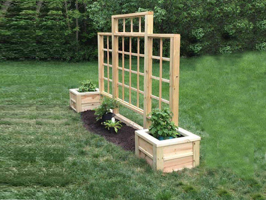Cedar Raised Garden Bed with Trellis Step by Step Building Plans | Garden Bed | Planter Box
