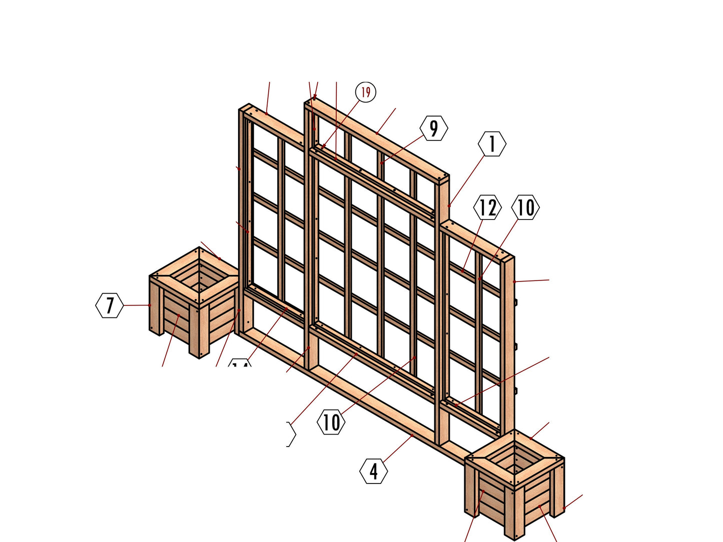 Cedar Raised Garden Bed with Trellis Step by Step Building Plans | Garden Bed | Planter Box