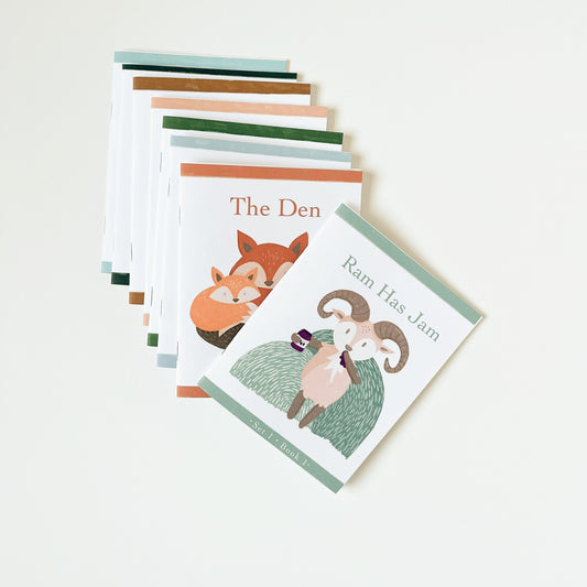 Montessori Beginner Books Level 1 -Beginner Reader Phonics Book Set -Early Reader Ram Has Jam Series