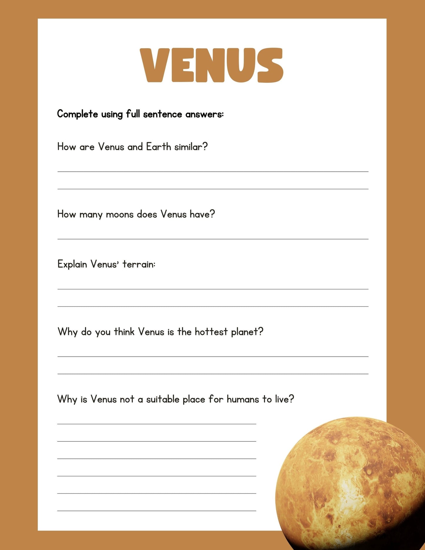 Middle School Science Bundle | Digital Downloads | Printable Sheets | Learning Fun For Middle School