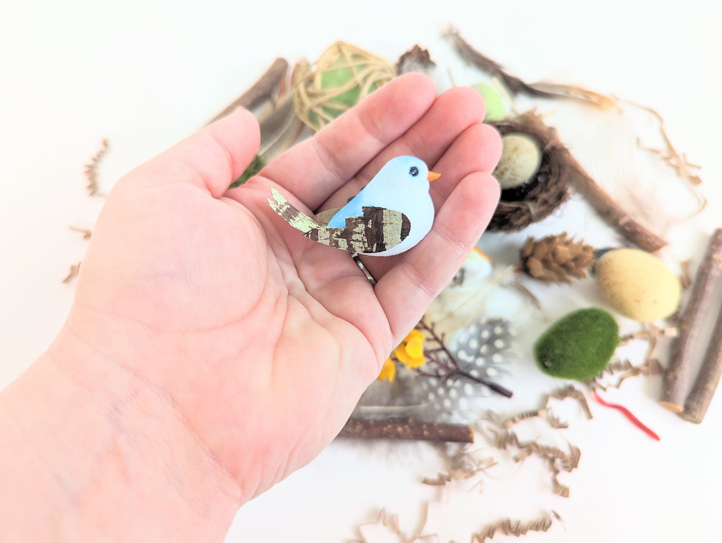 Bird Themed Sensory Box Loose Parts Play Tinker Tray Montessori