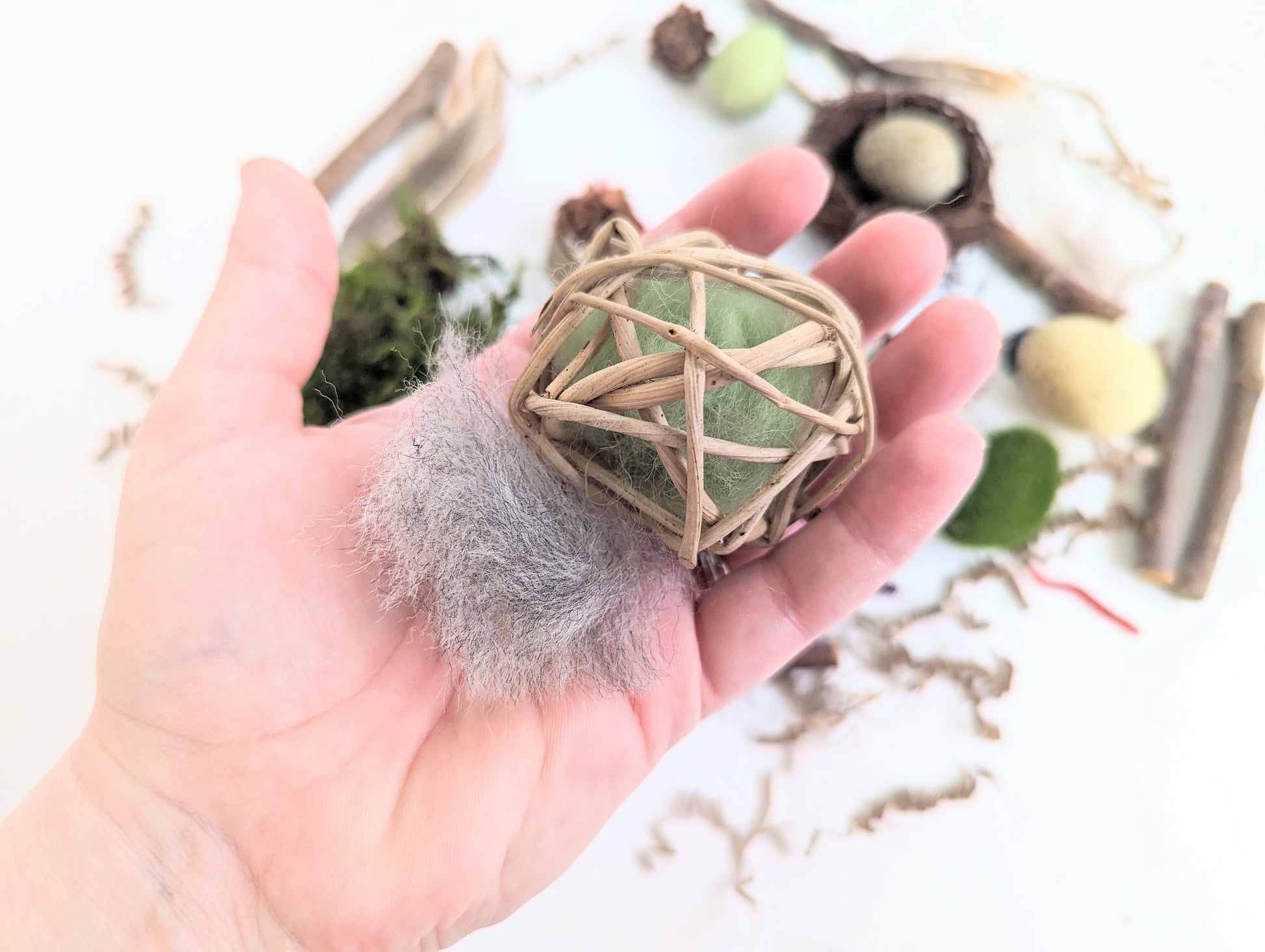 Bird Themed Sensory Box Loose Parts Play Tinker Tray Montessori