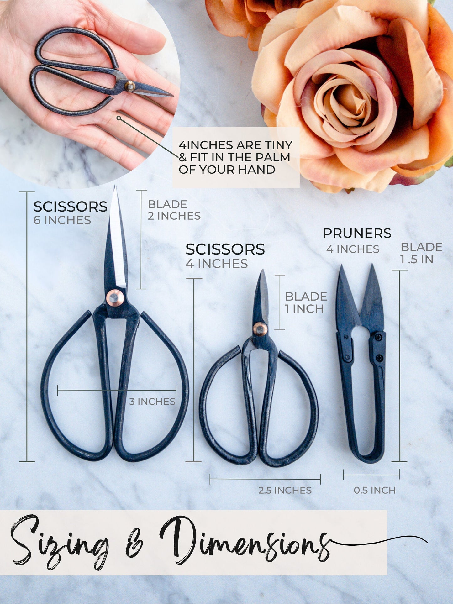 Scissors & Pruners Set | Houseplants and Gardening | A must-have plant tool and accessory for plant lovers | A perfect plant gift | 3 tools