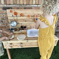 Outdoor cedar mud kitchen sensory play table – photo 9