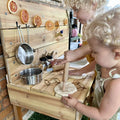 Outdoor cedar mud kitchen sensory play table – photo 2