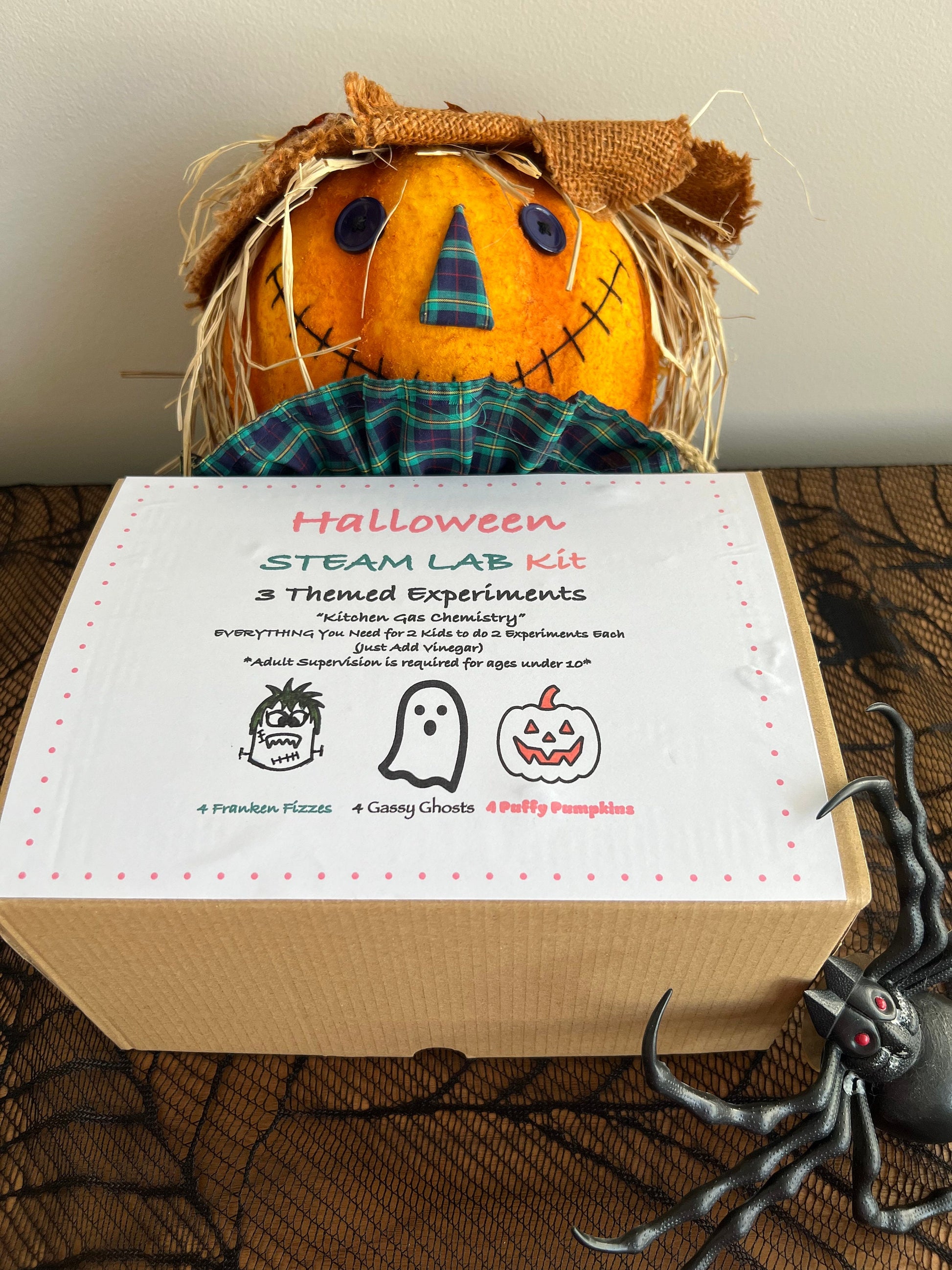 Spooky S.T.E.A.M. Science Lab: Franken Fizz, Gassy Ghost & Puffy Pumpkin Experiments
