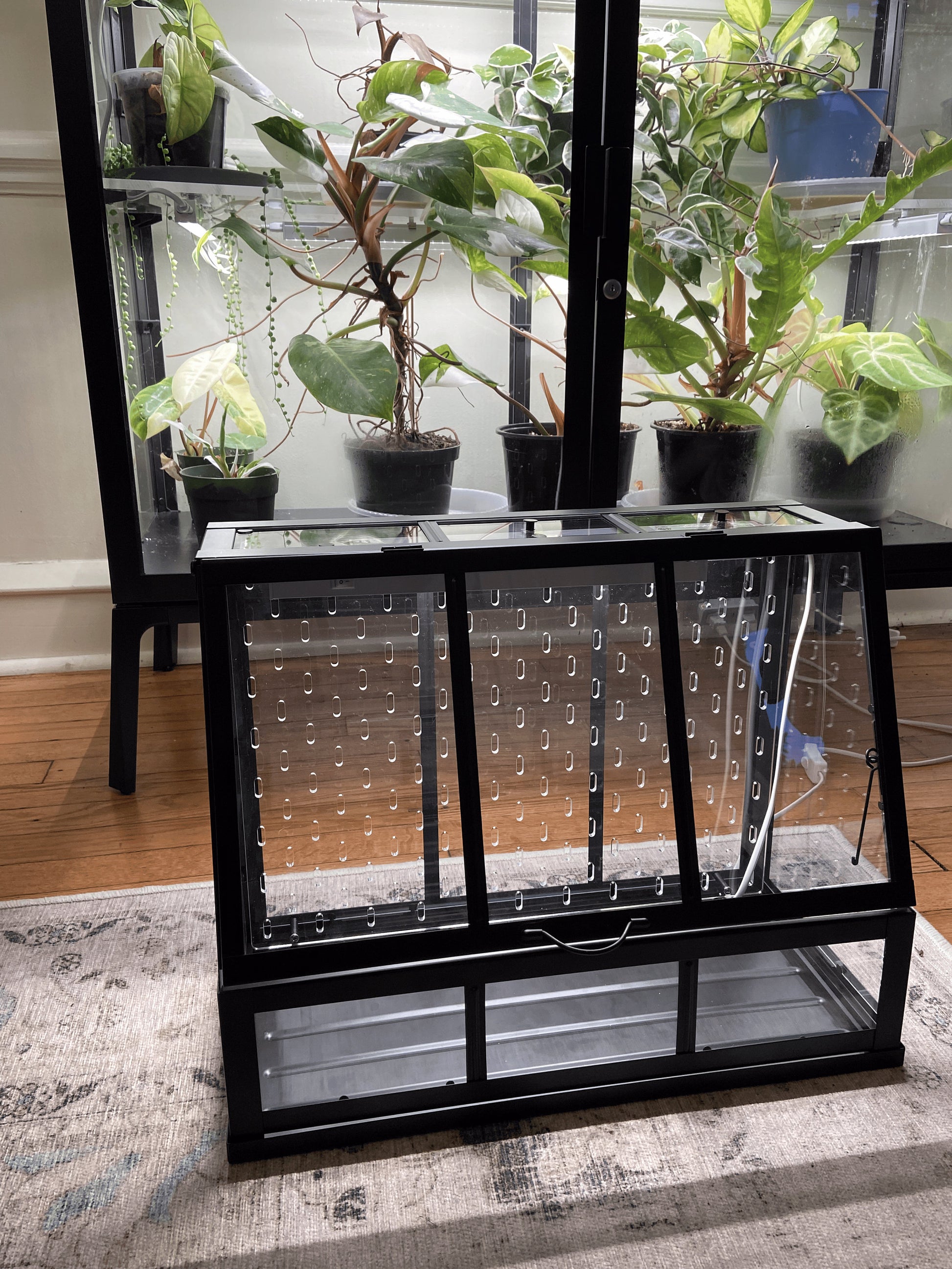 Akerbar Small Pegboard and Shelf Acrylic Kit - Ikea Greenhouse - SKADIS - 17" model
