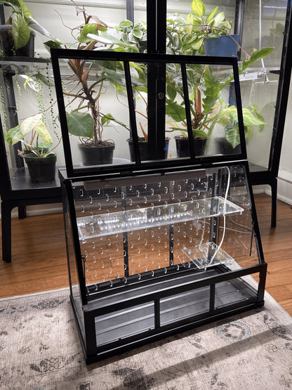 Akerbar Small Pegboard and Shelf Acrylic Kit - Ikea Greenhouse - SKADIS - 17" model
