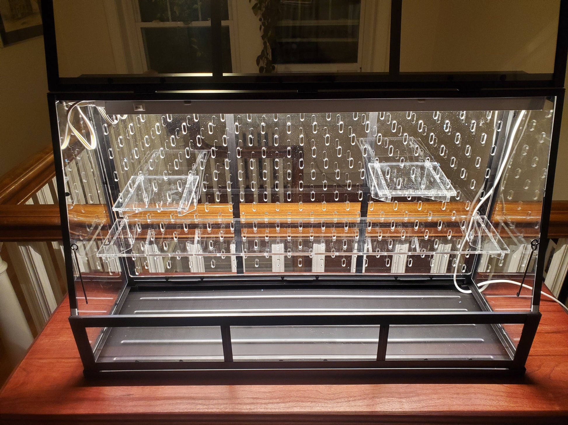 Akerbar Large Pegboard and Shelf Acrylic Kit - Ikea Greenhouse - SKADIS - 25" model