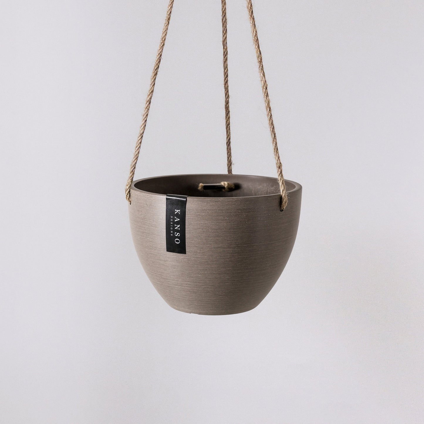 Hanging Planter Pot with Drainage Hole | Indoor Hanging Pots| 8" or 12" Succulent Plant Pot | Imitation Concrete Ceramic Hanging Planter Pot