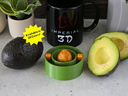 Floating Avocado Seed Grower | 2 Piece 3D Print Avocado Boat | Propagation Germination | Kitchen Hydroponics | Kratky | Indoor Gardening