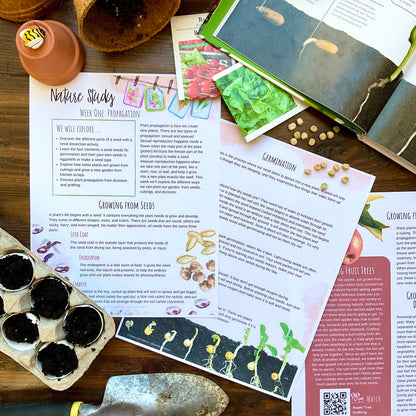 Homestead Gardens Unit Study - Curious Trails | Plant Study | Homeschool Curriculum