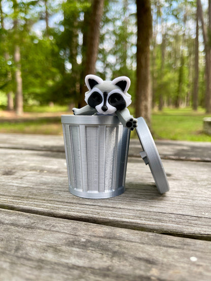 Articulated Racoon, Trash Panda, Dumpster Diver| 3D Printed Flexi | Fidget Toy | ADHD Toy | McGybeer Authorized | Sensory | Lrg, Med, Small