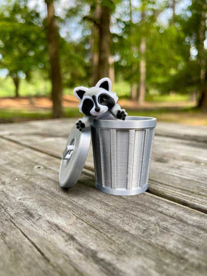 Articulated Racoon, Trash Panda, Dumpster Diver| 3D Printed Flexi | Fidget Toy | ADHD Toy | McGybeer Authorized | Sensory | Lrg, Med, Small
