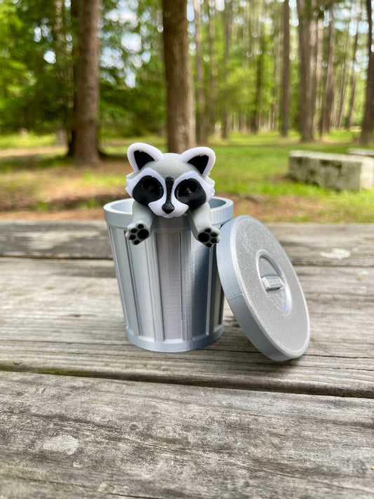 Articulated Racoon, Trash Panda, Dumpster Diver| 3D Printed Flexi | Fidget Toy | ADHD Toy | McGybeer Authorized | Sensory | Lrg, Med, Small