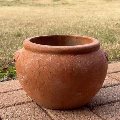 Handmade Concrete Vase: Weather Resistant Indoor Outdoor Planter (10 Inches)