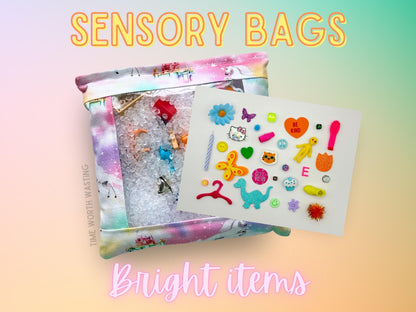 Bright Bag | Seek And Find Sensory Bags | I-Spy Game | Weighted Discovery Bags | Quiet Activity | Busy Bag | Fun For All Ages