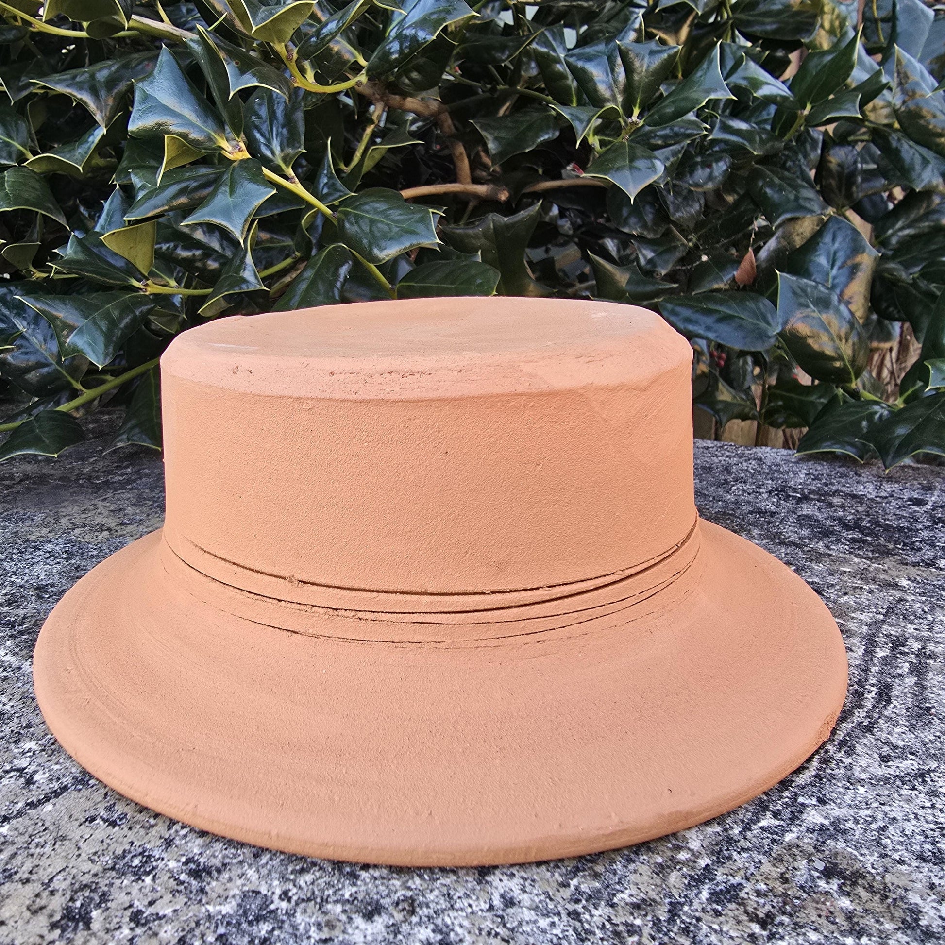 Replacement Terra Cotta Jack-o'-lantern Hat only for 2 or 3 Gallon Pumpkin from Craven Pottery