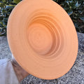 Replacement Terra Cotta Jack-o'-lantern Hat only for 2 or 3 Gallon Pumpkin from Craven Pottery