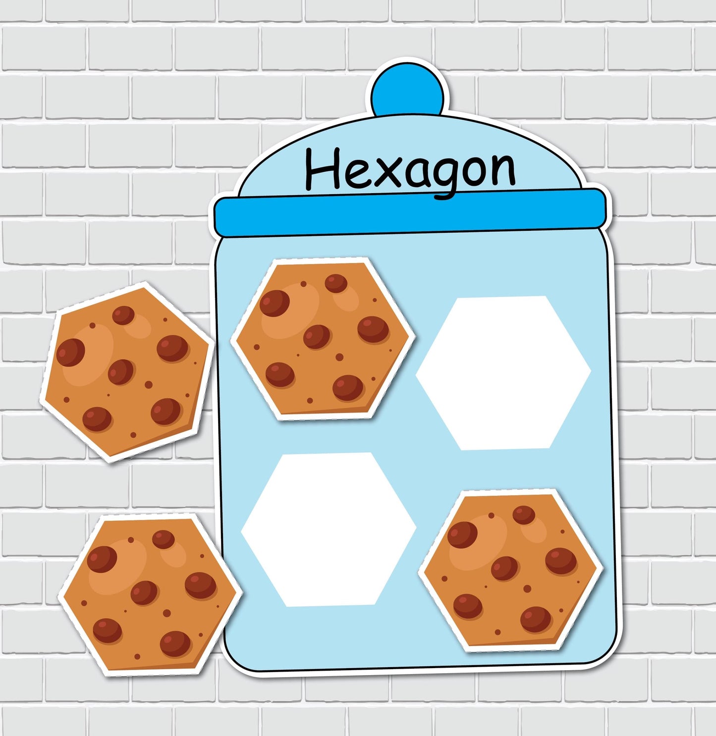 Cookie Jars Shapes Sorting Activity, 2D Shapes Matching Game, File Folder Games, Special Education, Preschool Learning Binder.