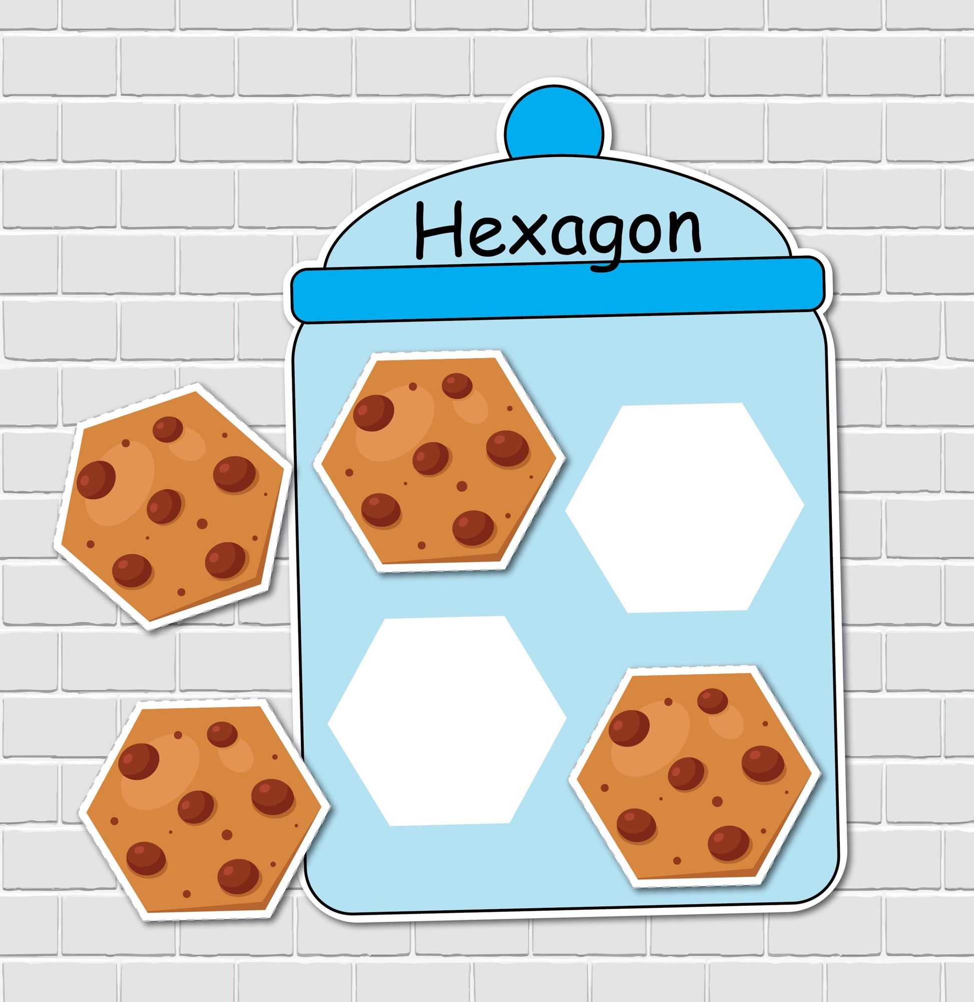 Cookie Jars Shapes Sorting Activity, 2D Shapes Matching Game, File Folder Games, Special Education, Preschool Learning Binder.