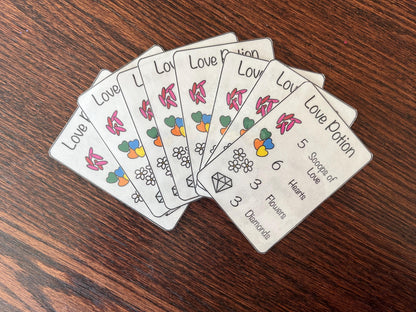 Valentine's Day Sensory Bin: Counting Preschool Game with Recipe Cards