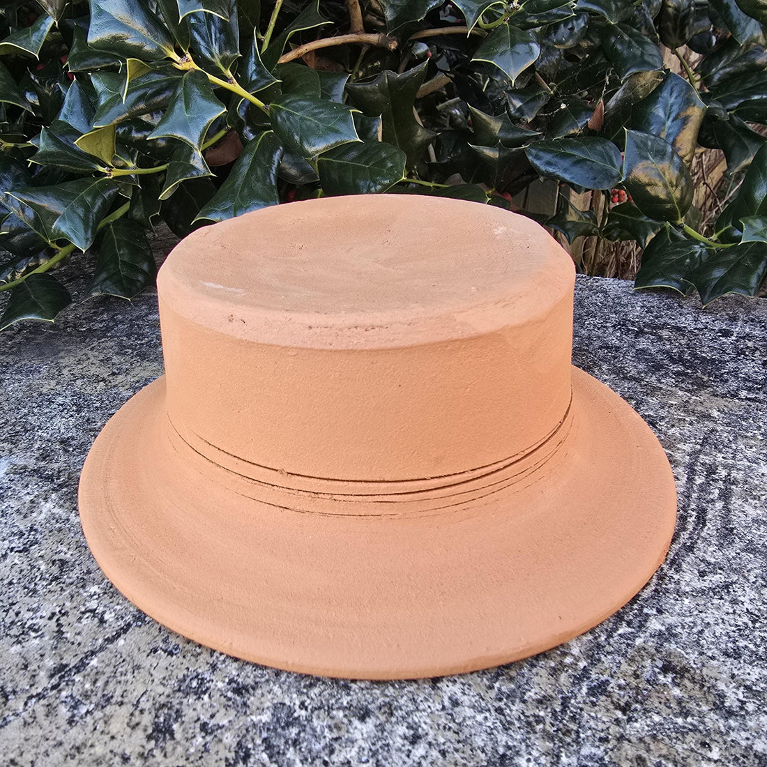 Replacement Terra Cotta Jack-o'-lantern Hat only for 2 or 3 Gallon Pumpkin from Craven Pottery