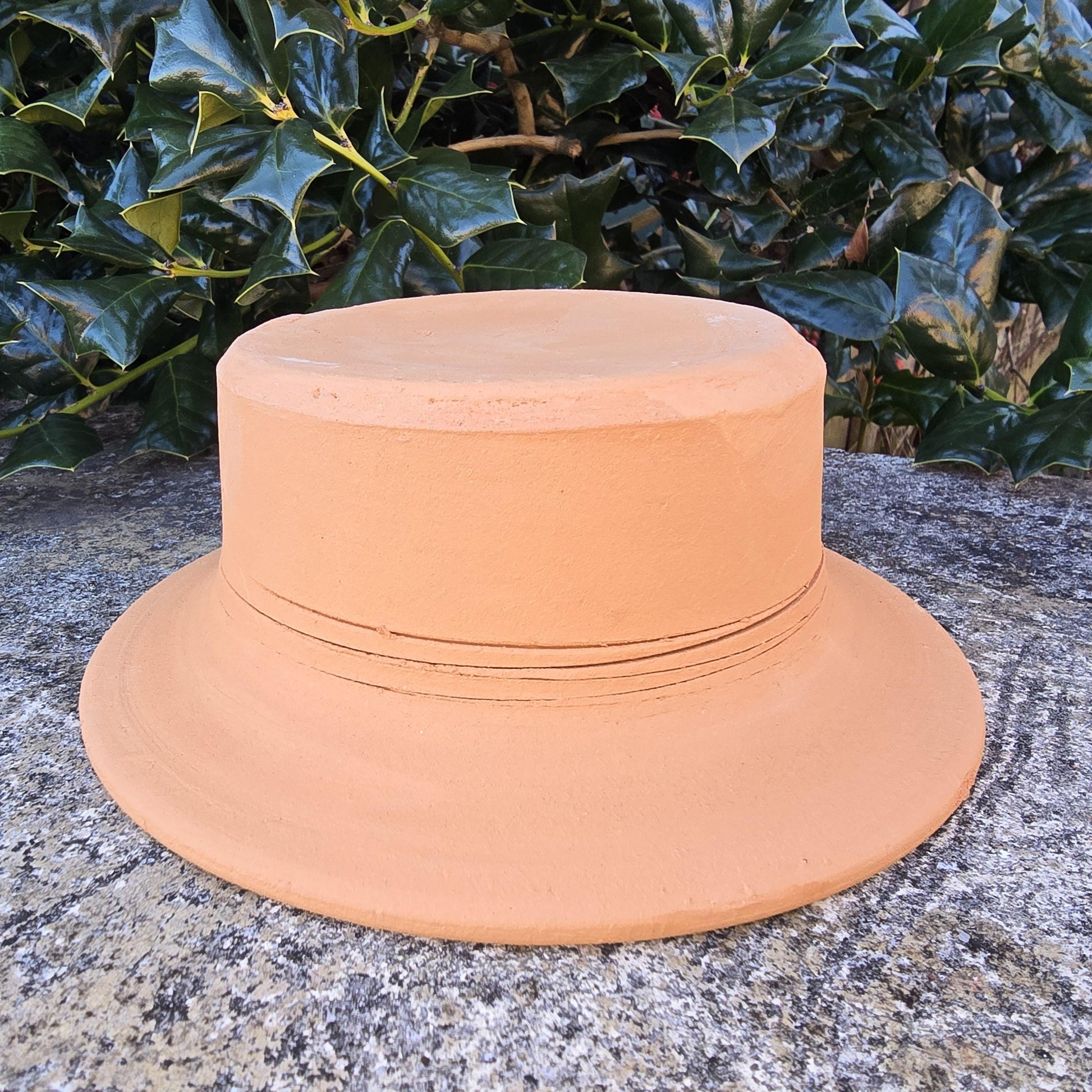 Replacement Terra Cotta Jack-o'-lantern Hat only for 2 or 3 Gallon Pumpkin from Craven Pottery