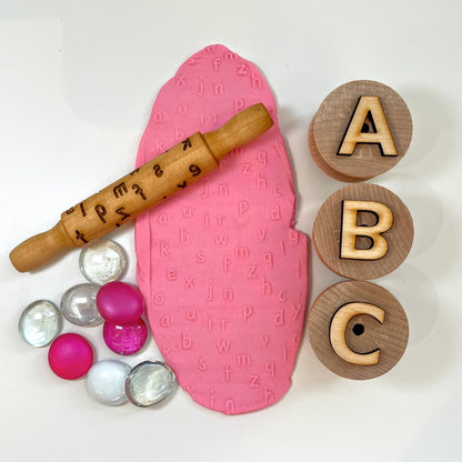 Educational Texture Rollers: Alphabet, Numbers, Shapes - Sensory Learning