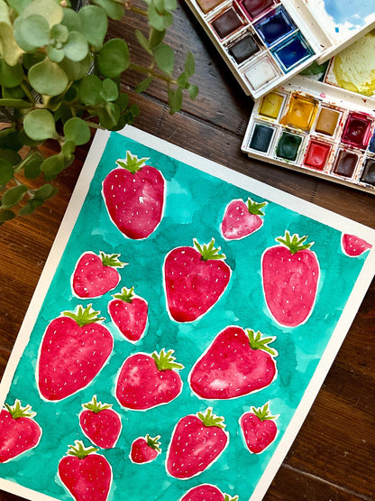Strawberry Unit - Looking Glass Nature Study | Summer Unit | Homeschool Printable
