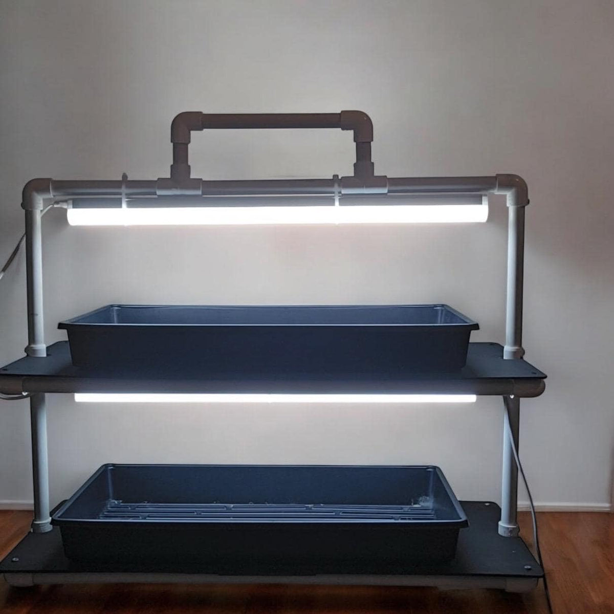LED grow light plant stand, view 10