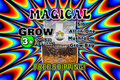 The Magical 5lb All-In-One Mushroom Grow Bag | FREE SHIPPING