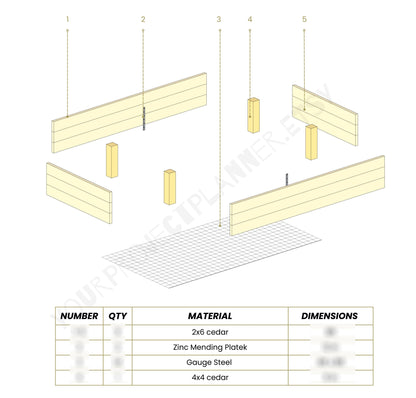 DIY Cedar Garden Bed Plan: 4x8 & 4x4 Raised Planter Box (PDF) + Build Videos