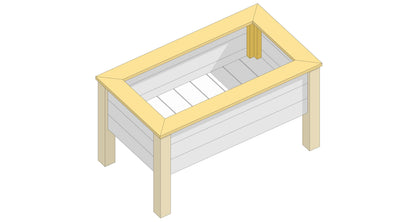 Raised Garden Bed Plans - Cedar Planter Box - DIY Cedar Elevated Planter - Raised Bed Plans - PDF for Vegetables, Herbs, Flowers