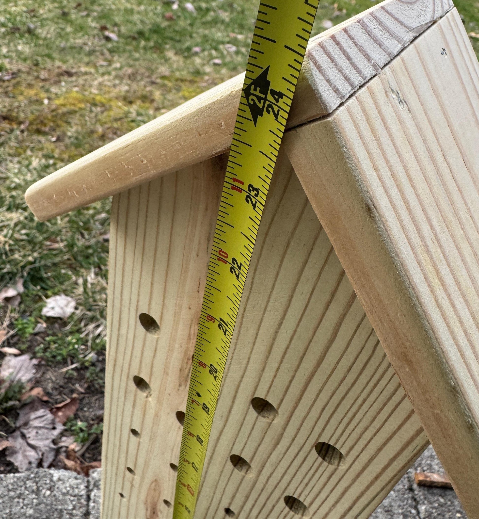 Insect Pollinator Bee Hotel: Garden Art, Bee House, Egg Laying Decor