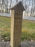 Insect Pollinator Bee Hotel: Garden Art, Bee House, Egg Laying Decor