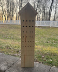 Insect Pollinator Bee Hotel: Garden Art, Bee House, Egg Laying Decor
