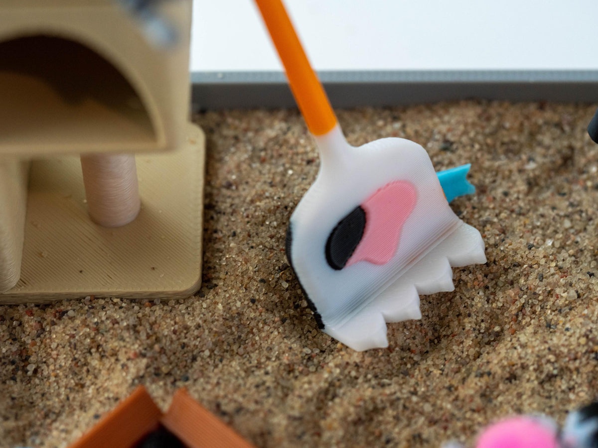Cat zen garden sensory sand tray with cat figures, rake and toys – photo 10