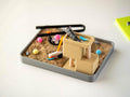 Cat zen garden sensory sand tray with cat figures, rake and toys – photo 7
