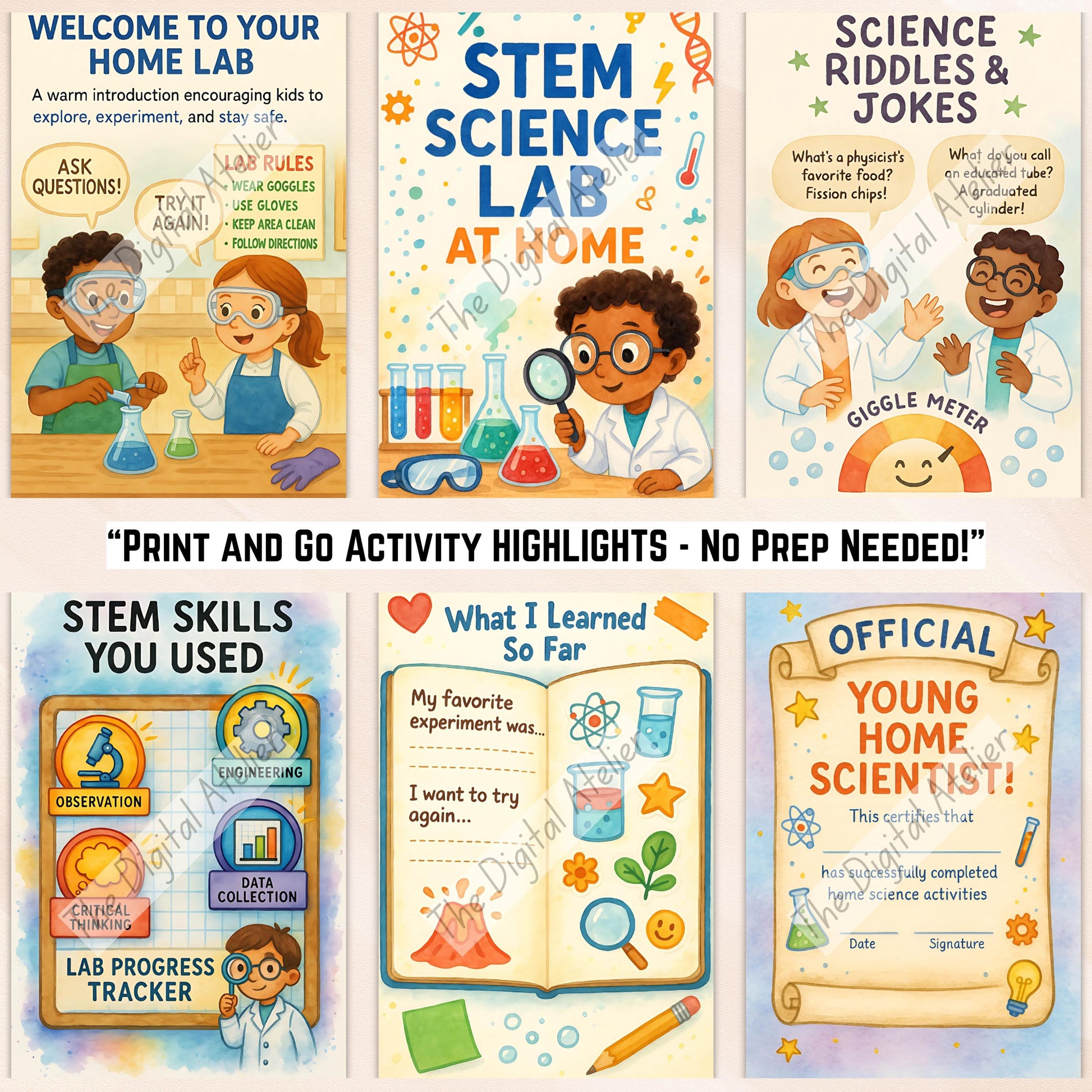 STEM Science Workbook for Kids Grades 1–3 | Hands-On Experiments, Science Projects, Fun Learning Activities, Printable Science Worksheets