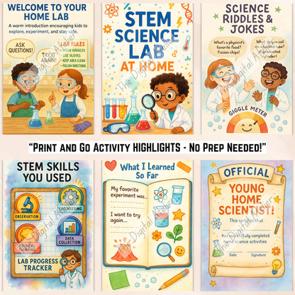 STEM Science Workbook for Kids Grades 1–3 | Hands-On Experiments, Science Projects, Fun Learning Activities, Printable Science Worksheets