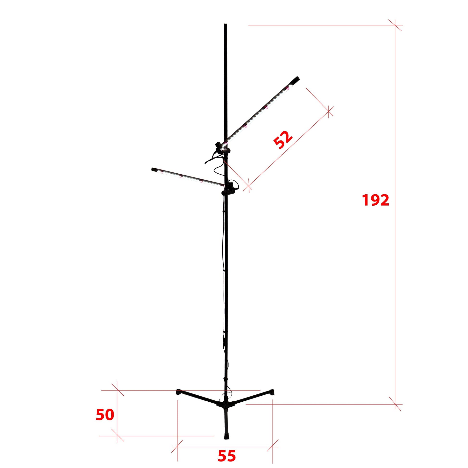 Metaflex IO-2 with 2 full-spectrum lamps. Ніgh floor grow lamp, Floor grow light for plant, led light stand, indoor LED Standing Floor Lamp