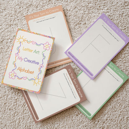 Printable Montessori Alphabet Learning Bundle PDF – Watercolor ABC Flashcards, Tracing Worksheets & Preschool Activities