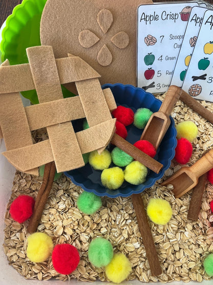 Make a Apple Pie | Sensory Bin | Preschool Fall Unit Study Game | Homeschool Learning
