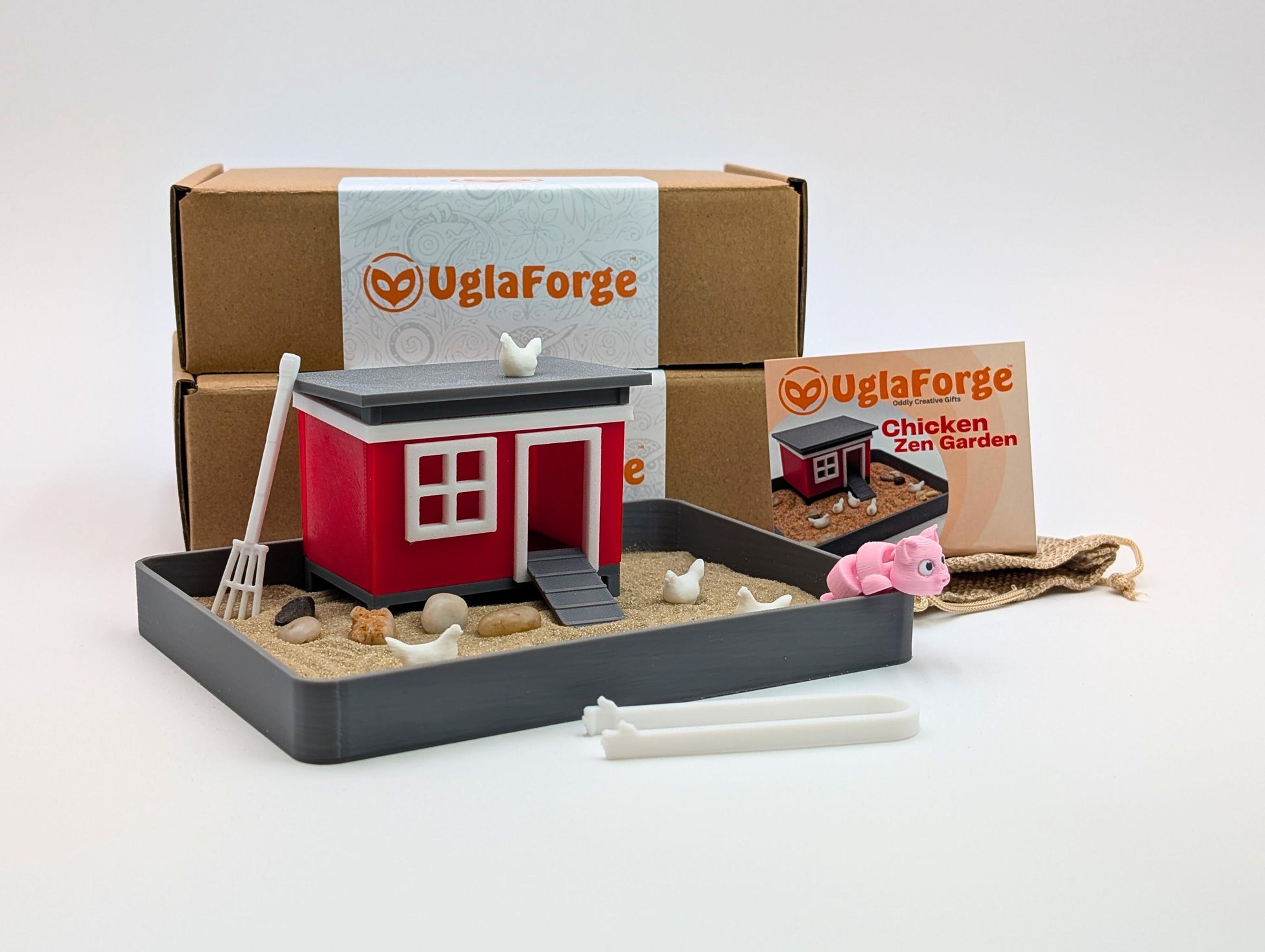 Chicken Zen Garden: Desk Sand Garden DIY Kit