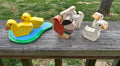 Handmade wooden farm and barn play set with animals and farmers – photo 4