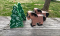 Handmade wooden farm and barn play set with animals and farmers – photo 2