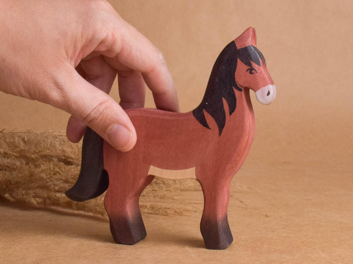 Handmade wooden farm animal figures set – photo 10
