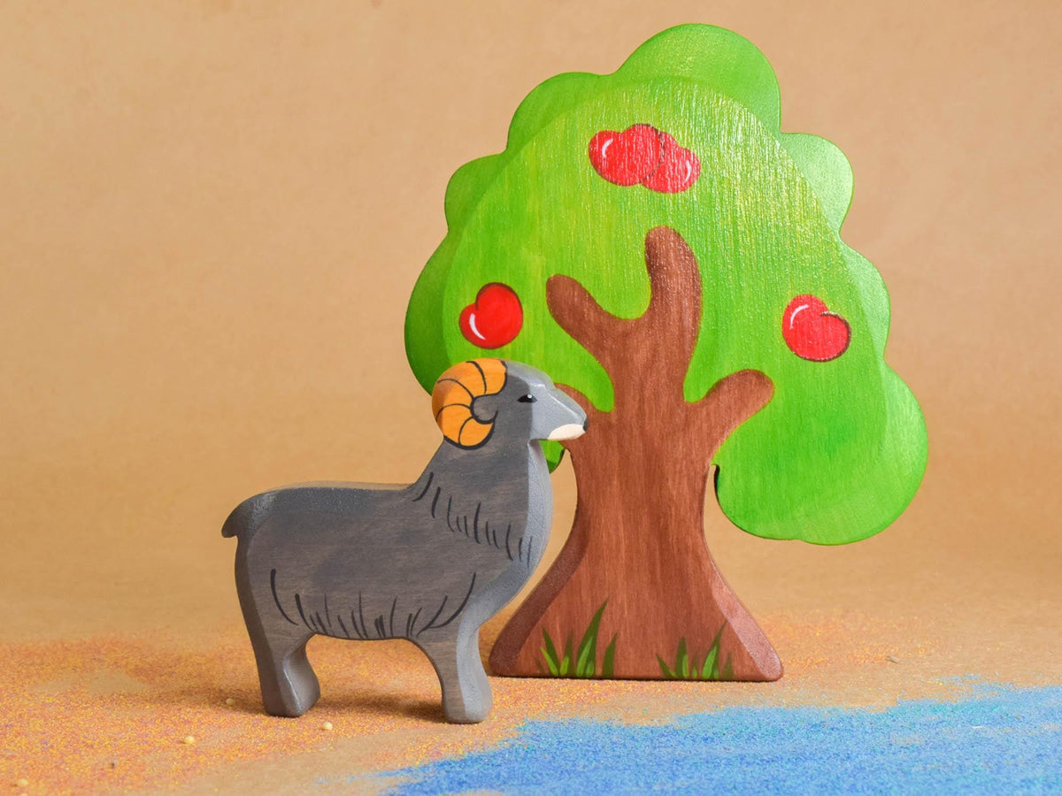 Handmade wooden farm animal figures set – photo 8